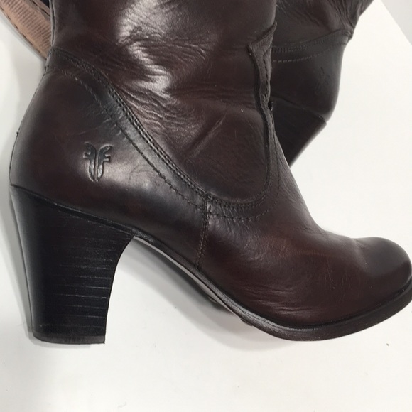 Frye brown boot with buckle - Picture 2 of 12